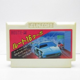 Route 16 Turbo W/Box Instructions Famicom FC Cartridge Japanese NES Tested