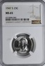 1947 S WASHINGTON QUARTER 25C NGC MS 65 San Francisco Washington