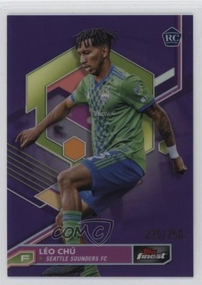 2023 Topps Finest MLS Purple Refractor 25/250 Leo Chu Léo Chú #61 Rookie RC ht1