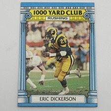1987 Topps Eric Dickerson Insert 1000 Yard Club - Los Angeles Rams