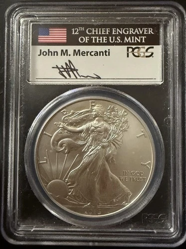2015 W AMERICAN SILVER EAGLE PCGS SP70 MERCANTI FIRST DAY OF ISSUE BALTIMORE