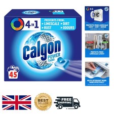 4-in-1 Washing Machine Cleaner Tablets - 45 Count, Removes Limescale & Odours