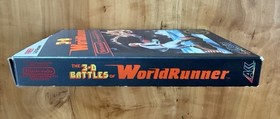 3-D WorldRunner Complete in Box CIB Hangtab FIRST PRINT Nintendo NES 1987 RARE🔥
