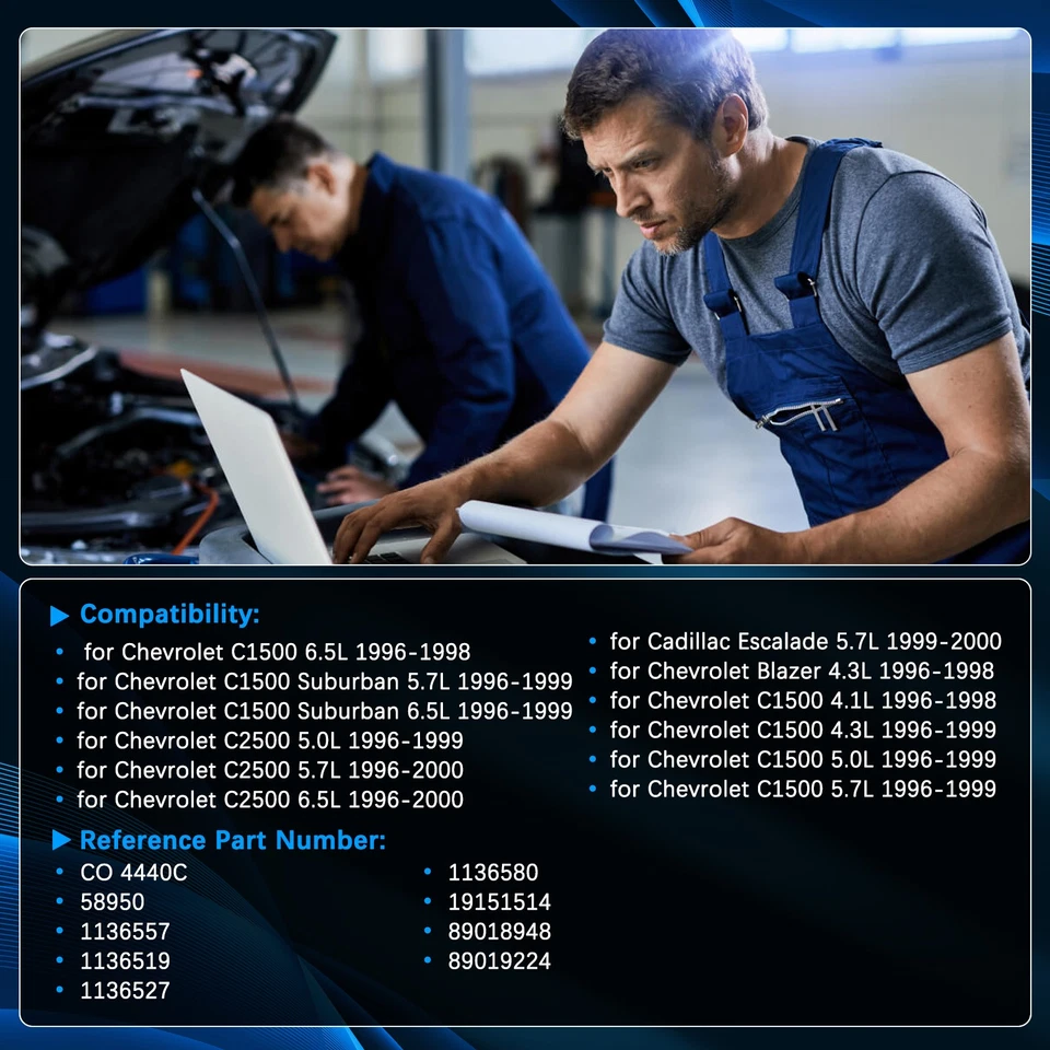 Compresor de aire acondicionado CO 4440C para Chevy K1500 3500 2500 P30 1996-1999 GMC C1500 2500 Foto 2 de 4