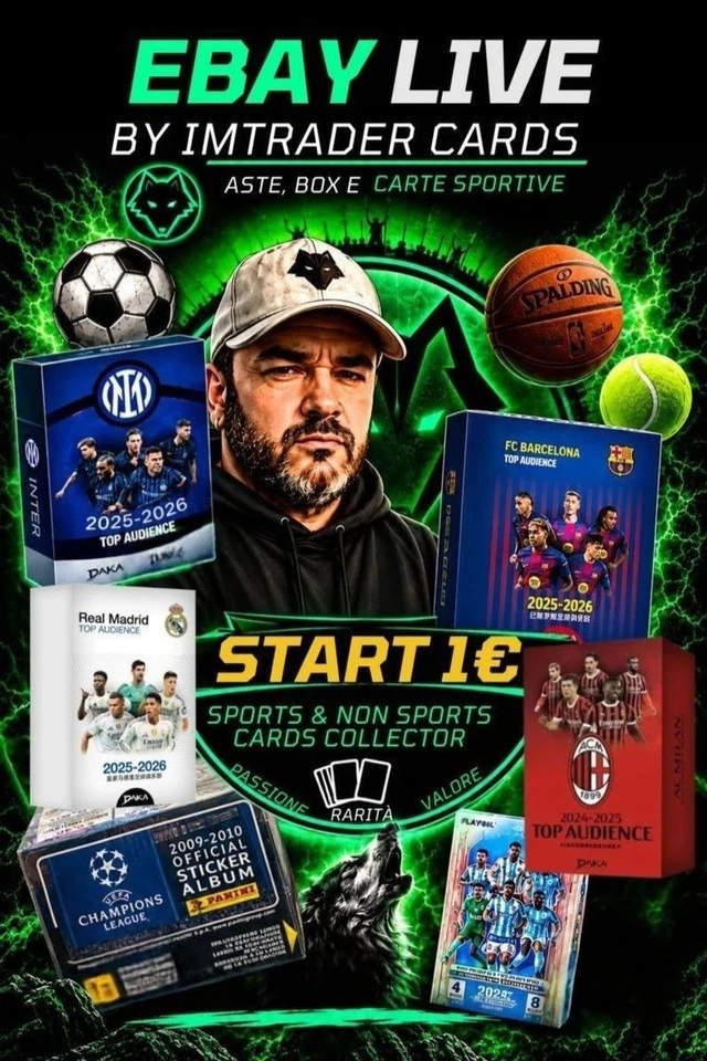 [RIP&SHIP 28/10] BOX E SPORTS CARDS START 1€
