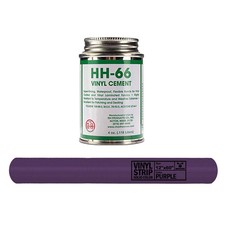 Inflatable Vinyl Cement 12x60 in Purple Repair Patch Kit Adhesive 4 Oz HH66 Glue
