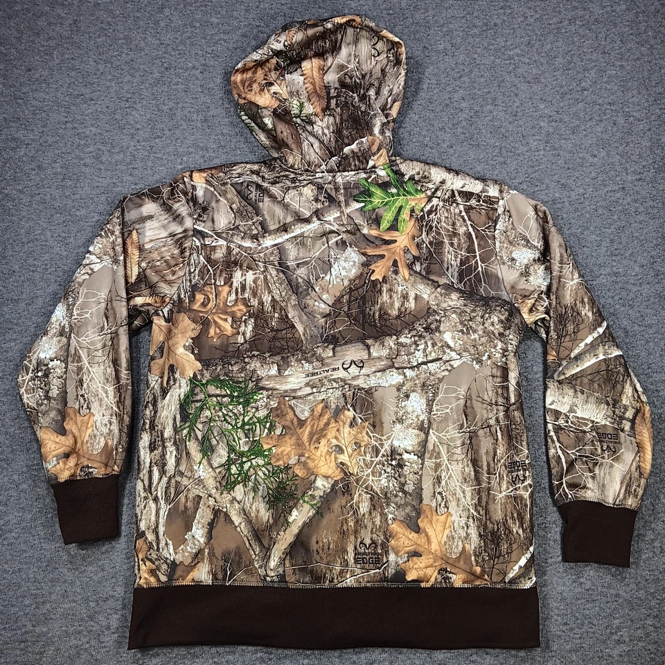 Chaqueta Realtree Para Hombres XL Camuflada Cremallera Completa Con Capucha Sherpa Vellón Caza Al Aire Libre Foto 2 de 4