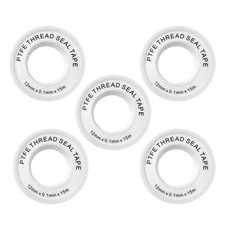 5 Pcs Plumbers Tape PTFE Tape Pack Teflon Plumbing Tape PTFE Thread Seal Tape