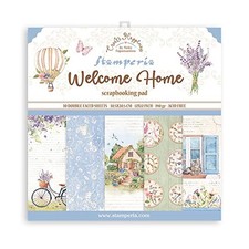 Stamperia Double-Sided Paper Pad 12"X12" 10/Pkg-Create Happiness Welcome Home...