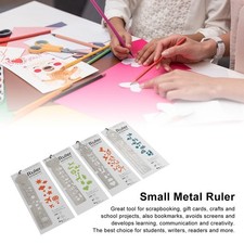Stencil Ruler Portable Multifunctional 4 Cartoon Pattern Templates Handbook