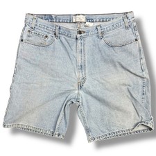 Levi Strauss Y2K Denim Shorts Womens Light Wash 2004 Vintage