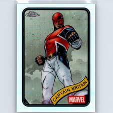 2025 Topps Chrome Marvel Captain Britain #151 Refractor
