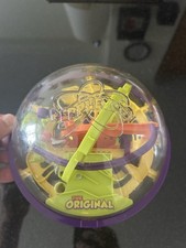 Perplexus Original 3D Maze Ball Puzzle, Clear Dome with Purple Rim