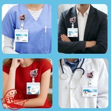 Funny Nurse Badge Reel MRSA ID Holder - Retractable Clip Gift