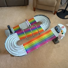 Hot Wheels Mario Kart Rainbow Road Track Set Raceway Works Complete W Cars Hot Wheels Mario Kart Rainbow Road Track Set Raceway Works Complete W Cars