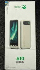 Teléfono inteligente Doro Aurora A10 4,5" Android 14 amigable para personas mayores PVP £220 reducido nuevo