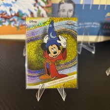 Sorcerer's Apprentice Mickey 2025 Topps Chrome Disney #190 Yellow Mini Diamonds