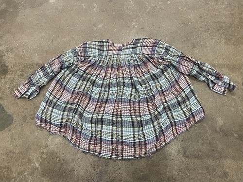 Free People Tunic Blouse Womens Medium Multicolor Plaid Button Front Boho - 第 8/20 張圖片