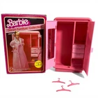 Barbie Dream Furniture 1982 Armoire 2471 Vintage Pink 3 Hangers Original Box USA