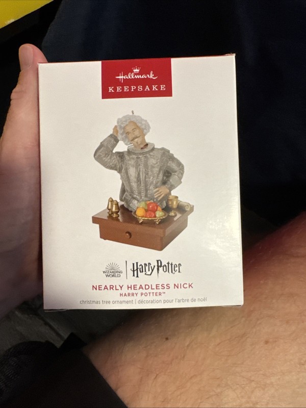 2023 Hallmark HARRY POTTER "NEARLY HEADLESS NICK" MAGIC featuring LIGHT/SOUND
