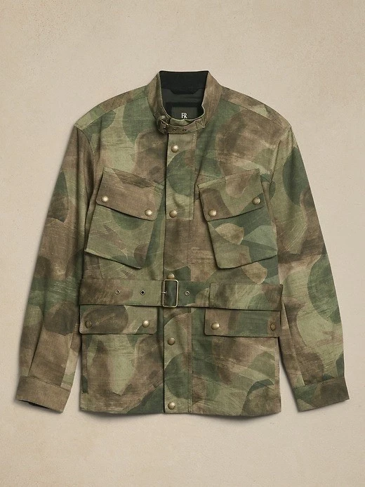 Banana Republic Men’s Green Camouflage Jacket  - product detail image 1
