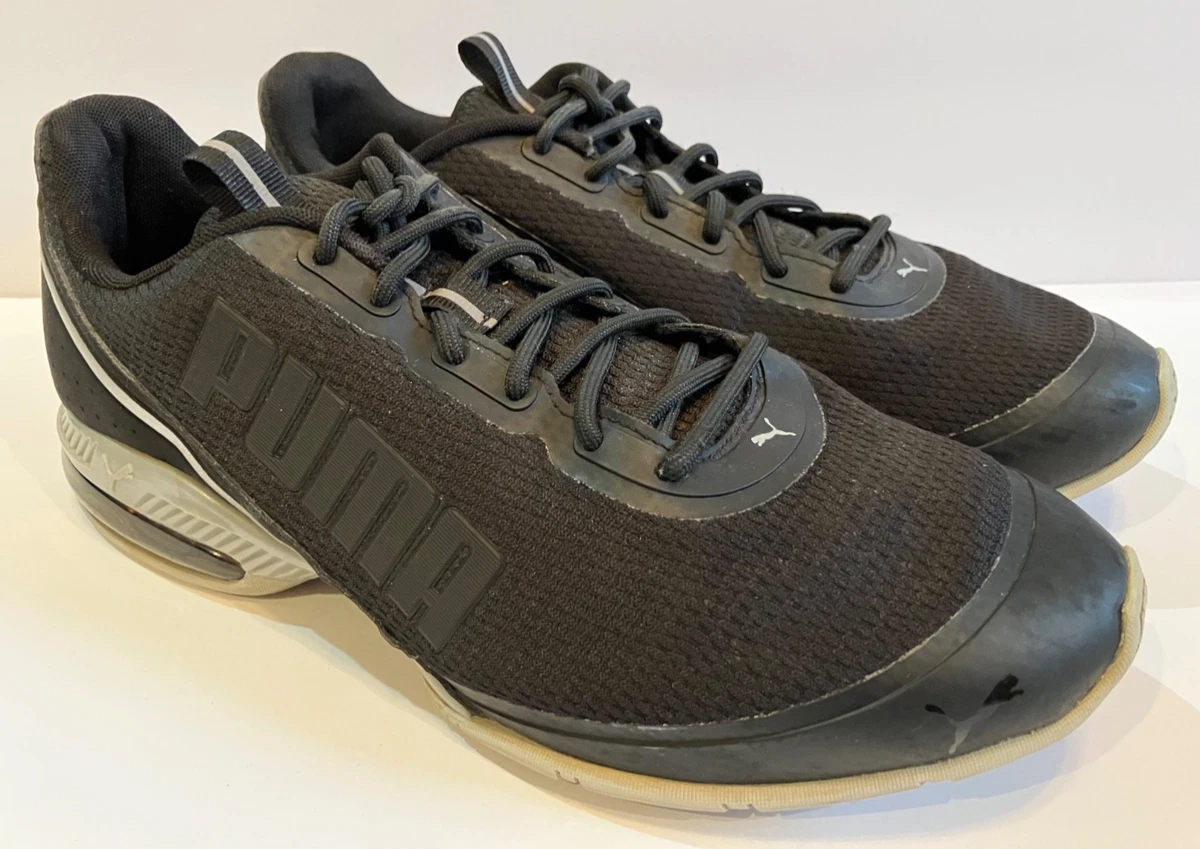 Puma Cell Divide Men\'s Charcoal and Lime Athletic Shoes Size 12 Puma Cell Divide Black Metallic Silver for sale | eBay main image 4