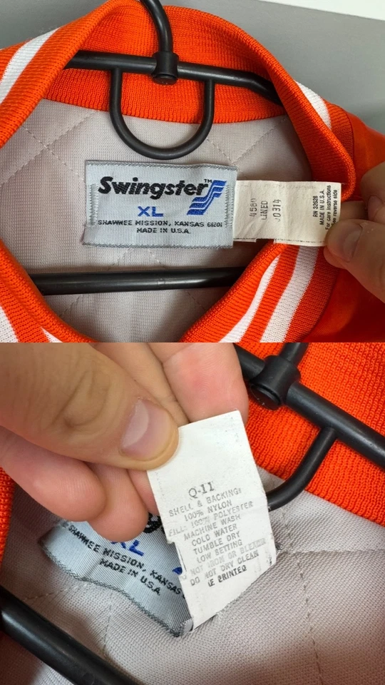 Vintage Swingster VOLS Made in USA Bomber Jacket Size XL - Image 4 of 4