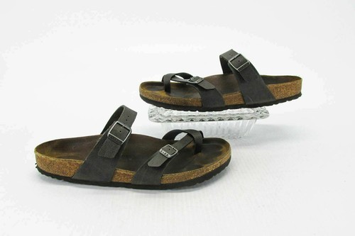 Birkenstock Women Shoe Mayari Size 10M Brown Toe Loop Sandal Pre Owned qp - Picture 10 of 12