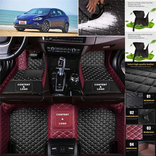 For Fiat 500L 500X Car Floor Mats All Weather Luxury Custom Waterproof Carpets - Bild 11 von 35