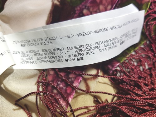 ZARA Devore Velvet Fringe Tassel Kimono BNWT Burgundy Red Sz M Open - 第 11/12 張圖片