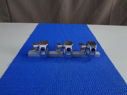 NEW CHROME FLOOR TOM LEG MOUNTS (3) - Picture 2 of 3