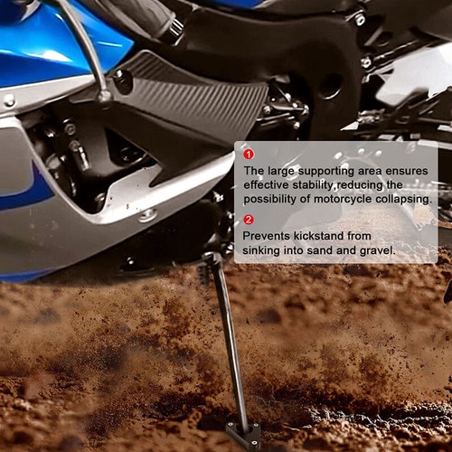 CNC Foot Side Stand Extension Enlarger Plate Fit For SUZUKI GSX-R600 2011-2024 - Picture 8 of 16