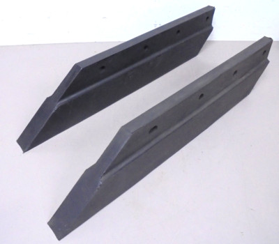 Sweeper Dirtshoe Lot of 2 - Elgin 1035325 Sweeper Dirt Shoe Rubber Skid Runners | eBay