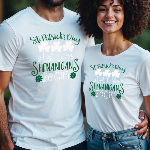 T-shirt maglietta uomo e donna Shenanigans divertente giorno di San Patrizio verde irlandese #STPD - Foto 8 di 31