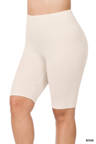1X 2X 3X Bermuda Bike Shorts Soft Stretch Cotton Microfiber Leggings Gym Yoga - Picture 5 of 54
