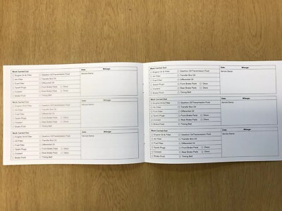 HONDA SERVICE BOOK ALL MODELS COVERED BLANK BRAND NEW SERVICE BOOK