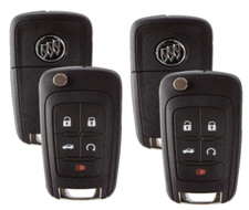 Set Of 2 Buick Flip Remote Key 2010-2017 5 Buttons Logo Usa Seller Top Quality