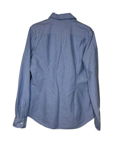Polo Ralph Lauren Men's Shirt Custom Fit Small Pony Workwear Denim Blue Large - 第 7/10 張圖片
