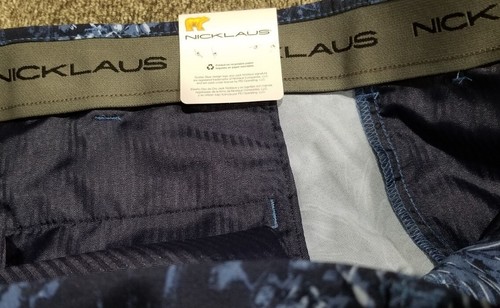 Men’s Nicklaus Eco Shorts Moisture Wicking Stretch Size 40 Blue Pineapple NWT - Picture 7 of 8