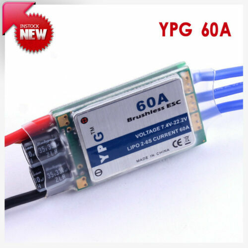 YPG 60A 2~6S SBEC Controller velocità brushless ESC alta qualità GRANDE VENDITA - Foto 1 di 7