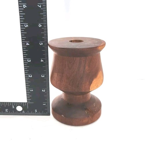 Juego de 2 candelabros de pilar de madera Texas madera mezquite de colección EE. UU. 5" - Imagen 13 de 13