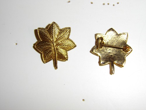 e3654p WW1 US Army Major Gold Oak rank pair IR30F - Picture 3 of 3