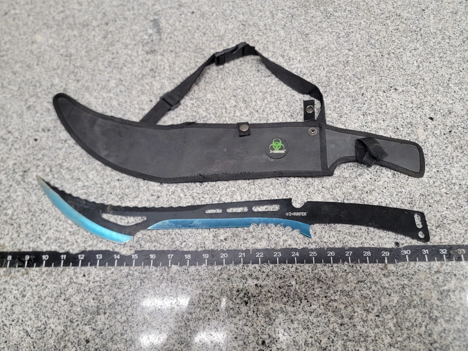 Z Hunter Machete Stainless Apocalypse Sword, Zombie Hunter ZB-020 FOR PARTS - Image 3 of 4