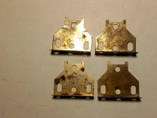 Gilbert Erector Part P79: 7 Hole Nickel Plated Car Trucks: Type 6: 4 Lot C