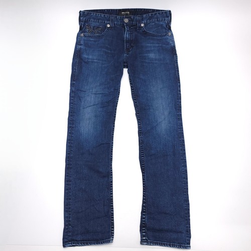 Big Star UNION Regular Straight Leg Denim Dark Blue Jeans 36x34 Men's Sz 36L