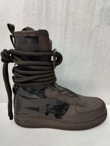 Nike Men's SF Air Force 1 High Sneaker Boots AA1128-203 Ridgerock Sequoia Sz 8.5 - Picture 2 of 10