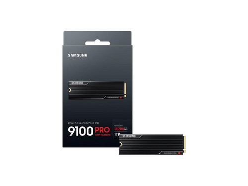 SAMSUNG SSD 9100 PRO with Heatsink 1TB, PCIe 5.0x4 M.2 2280, Seq. Read Speeds Up - Picture 4 of 5