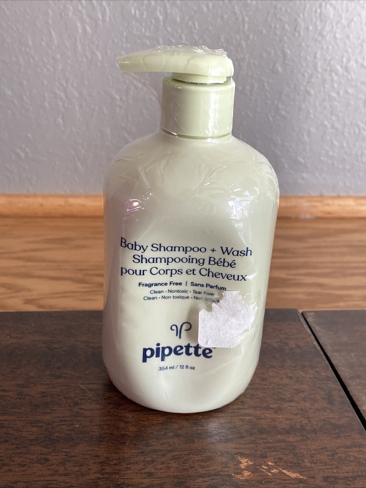 Pipette Baby Shampoo and Body Wash Fragrance Free, Tear-Free Bath Time