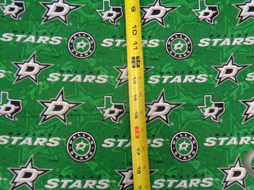 DALLAS STARS NHL 100% COTTON 1 YARD PIECE BRAND NEW SPORT DESIGN - Picture 4 of 5