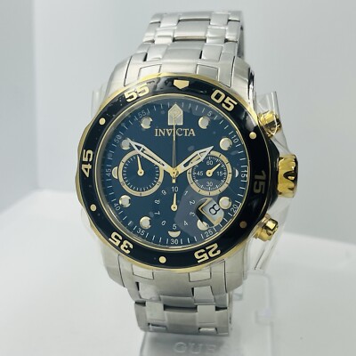 Invicta Pro Diver SCUBA Men's Chronograph Steel Silver 20ATM 52mm